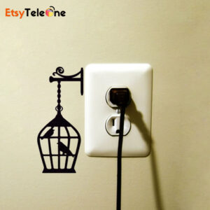 Wooden Birdcage Wall Stickers In Pakistanv